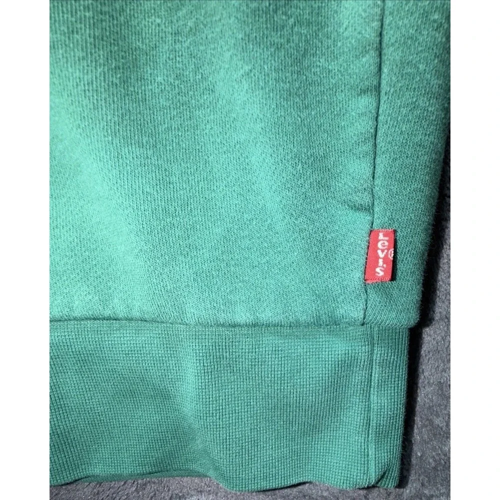 LEVIS 501 Graphic Crewneck Sweatshirt. Green, Yellow, & White. Sz. Large